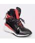 Pantofi sport FLAVIA PASSINI negre, 3052, din material textil si piele naturala