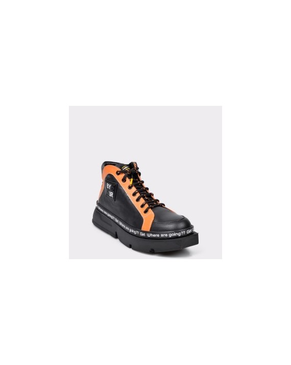 Pantofi sport FLAVIA PASSINI negri, GM2322, din piele naturala