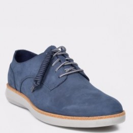 Pantofi CLARKS bleumarin, Fairford Run, din nabuc