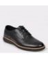 Pantofi CLARKS negri, Fairford Run, din piele naturala