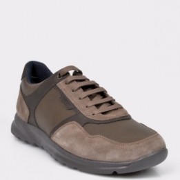 Pantofi sport GEOX maro, B75807, din material textil si piele naturala