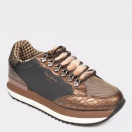 Pantofi sport PEPE JEANS maro, Ls30905, din piele ecologica
