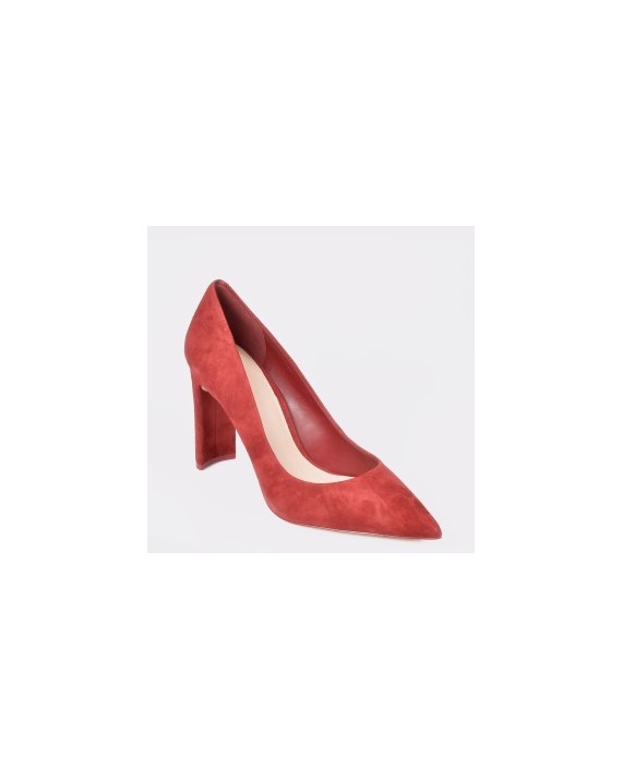 Pantofi ALDO rosii, Febriclya, din piele intoarsa