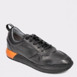Pantofi FLAVIA PASSINI negri,Dl9002, din piele naturala
