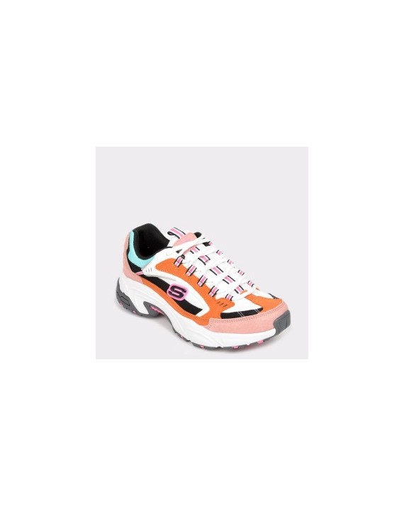 Pantofi sport SKECHERS portocalii, 13452, din material textil