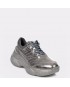 Pantofi sport FLAVIA PASSINI argintii, M1081, din piele naturala