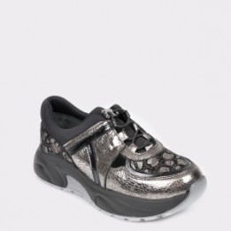 Pantofi SELECTIONS KIDS argintii, 3448, din piele naturala
