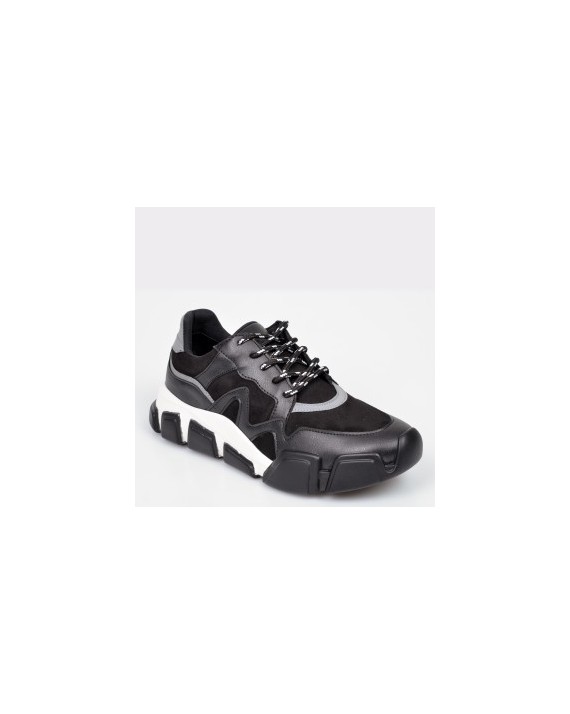Pantofi sport GRYXX negri, MO1113, din piele ecologica