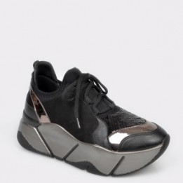 Pantofi sport GRYXX negri, MO86W4, din piele ecologica