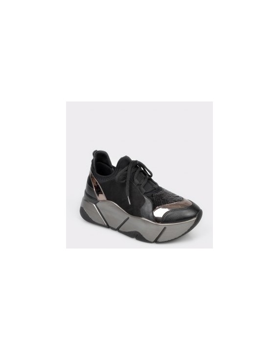 Pantofi sport GRYXX negri, MO86W4, din piele ecologica