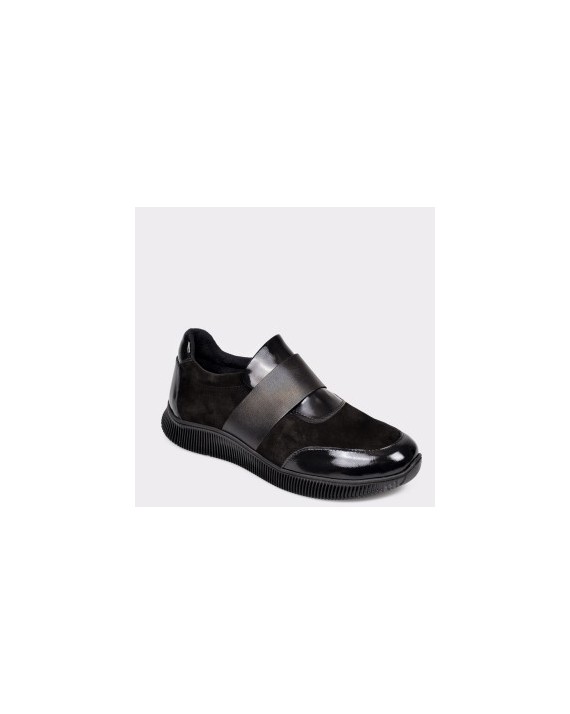 Pantofi FLAVIA PASSINI negri, 3224, din piele intoarsa