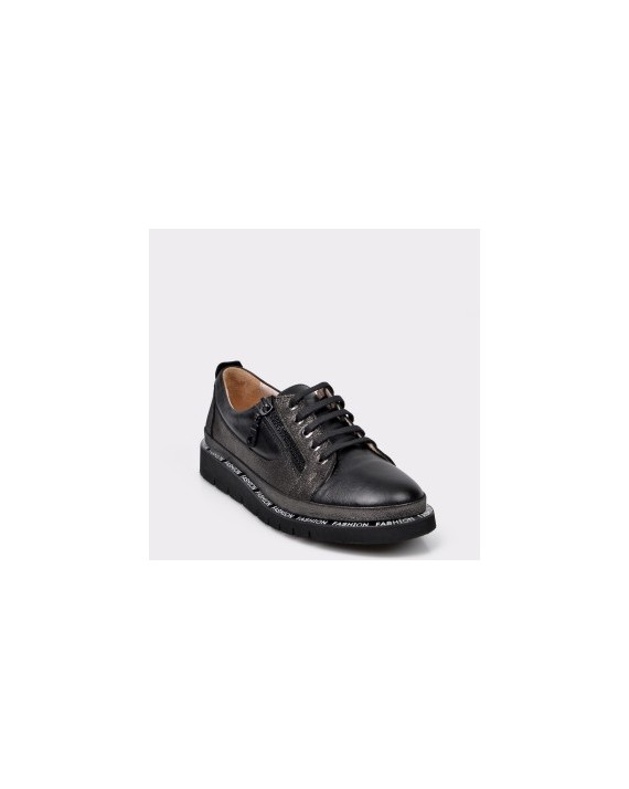 Pantofi sport FLAVIA PASSINI negri, EC0576, din piele naturala