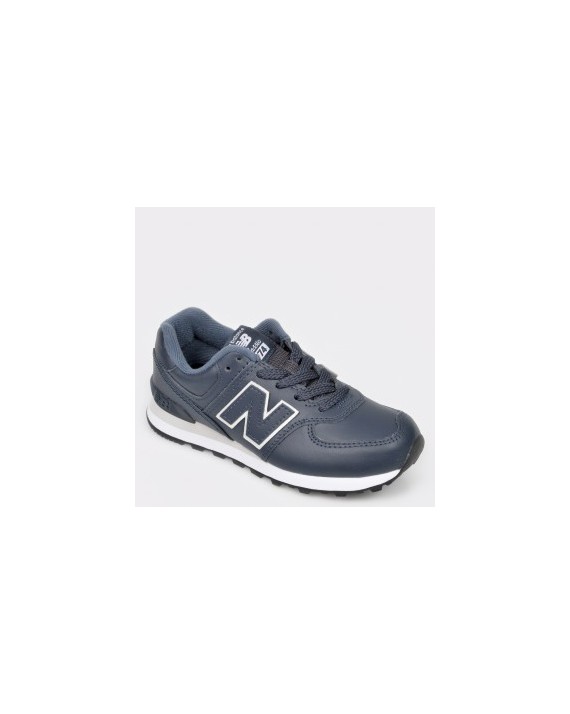 Pantofi sport NEW BALANCE bleumarin, Pc574, din piele naturala