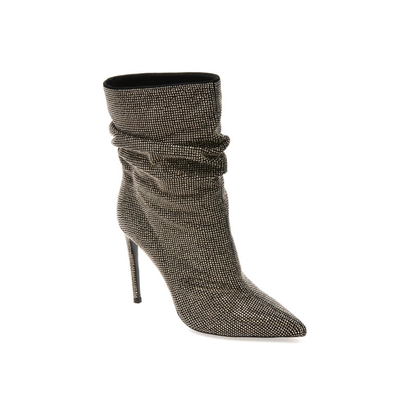 Botine elegante EPICA PREMIUM argintii