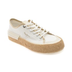 Pantofi sport PEPE JEANS albi