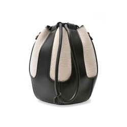 Geanta EPICA alb-negru