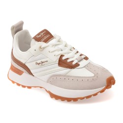 Pantofi sport PEPE JEANS albi